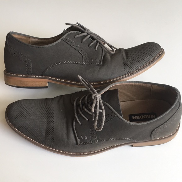 12 MADDEN men’s tie OXFORD CASUAL dress shoes - Picture 7 of 9